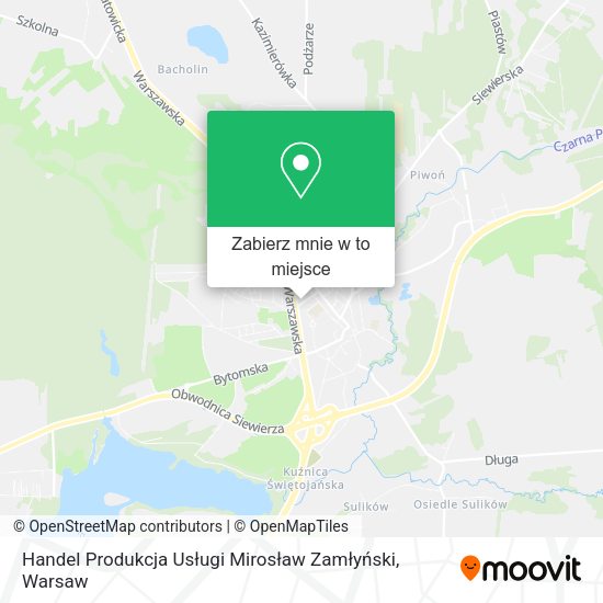 Mapa Handel Produkcja Usługi Mirosław Zamłyński