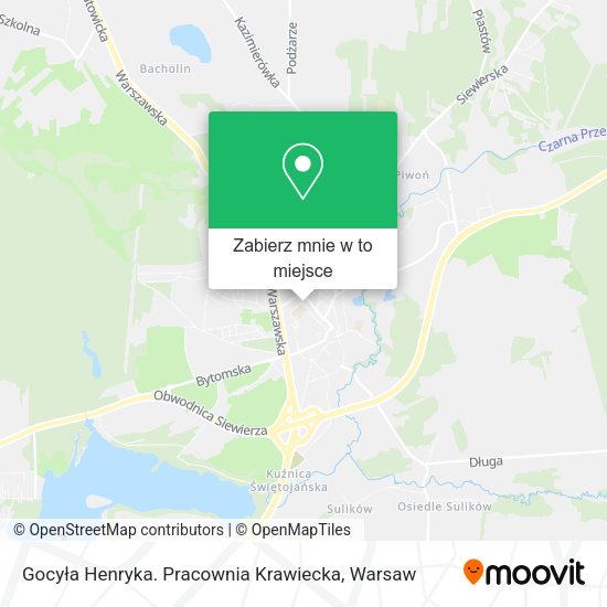 Mapa Gocyła Henryka. Pracownia Krawiecka