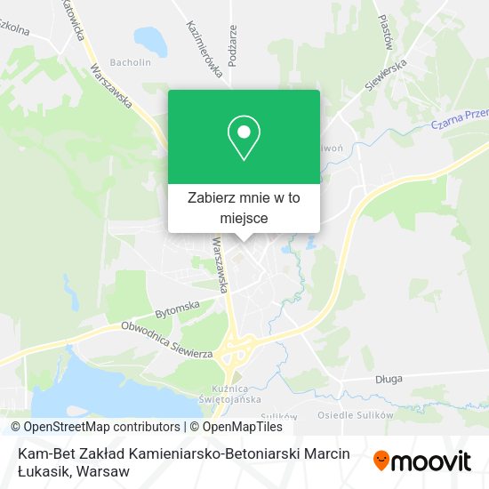 Mapa Kam-Bet Zakład Kamieniarsko-Betoniarski Marcin Łukasik