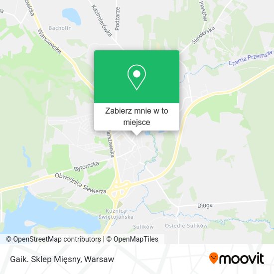 Mapa Gaik. Sklep Mięsny