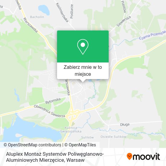 Mapa Aluplex Montaż Systemów Poliwęglanowo-Aluminiowych Mierzęcice