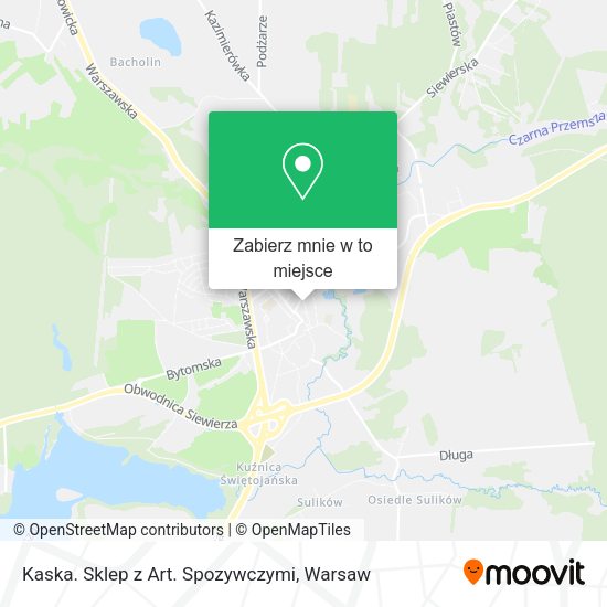 Mapa Kaska. Sklep z Art. Spozywczymi