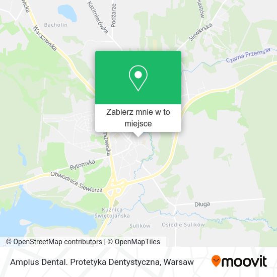 Mapa Amplus Dental. Protetyka Dentystyczna