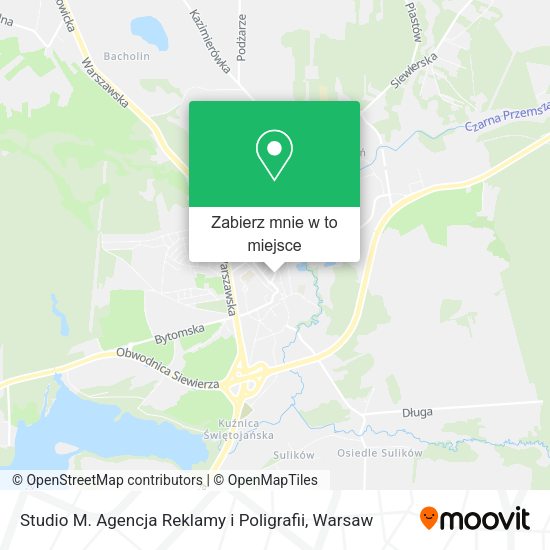 Mapa Studio M. Agencja Reklamy i Poligrafii