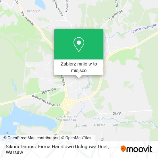 Mapa Sikora Dariusz Firma Handlowo Usługowa Duet