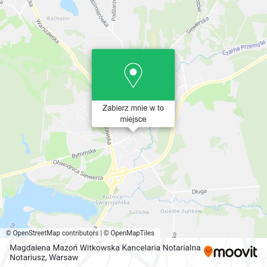 Mapa Magdalena Mazoń Witkowska Kancelaria Notarialna Notariusz