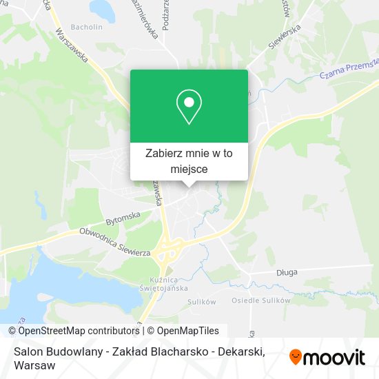 Mapa Salon Budowlany - Zakład Blacharsko - Dekarski