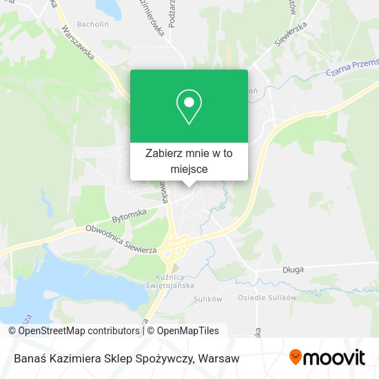 Mapa Banaś Kazimiera Sklep Spożywczy