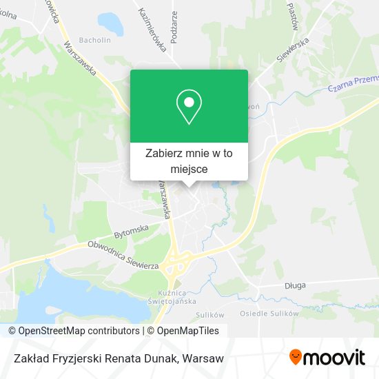 Mapa Zakład Fryzjerski Renata Dunak