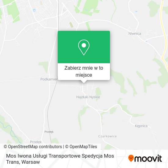 Mapa Mos Iwona Usługi Transportowe Spedycja Mos Trans