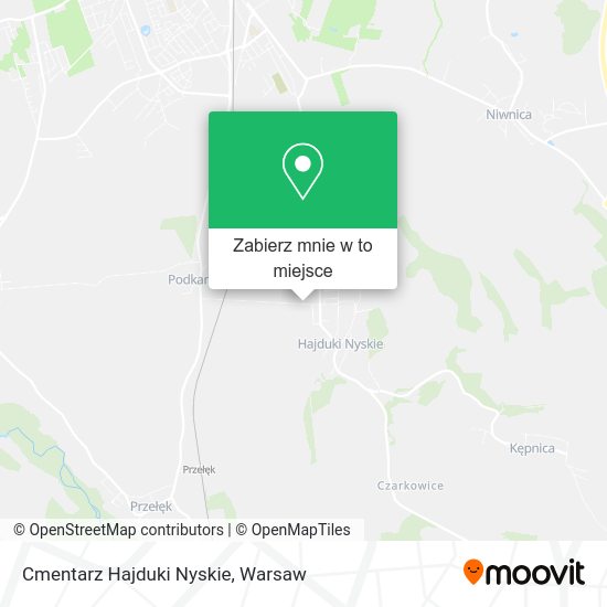 Mapa Cmentarz Hajduki Nyskie