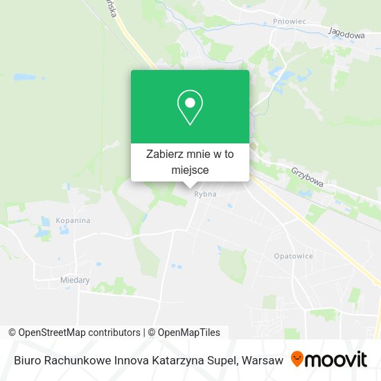 Mapa Biuro Rachunkowe Innova Katarzyna Supel