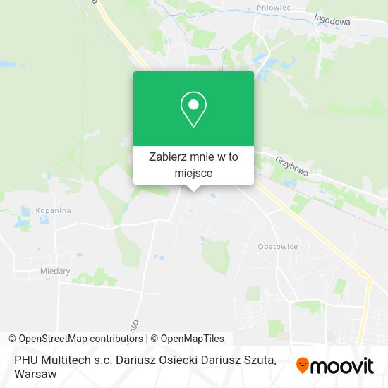 Mapa PHU Multitech s.c. Dariusz Osiecki Dariusz Szuta