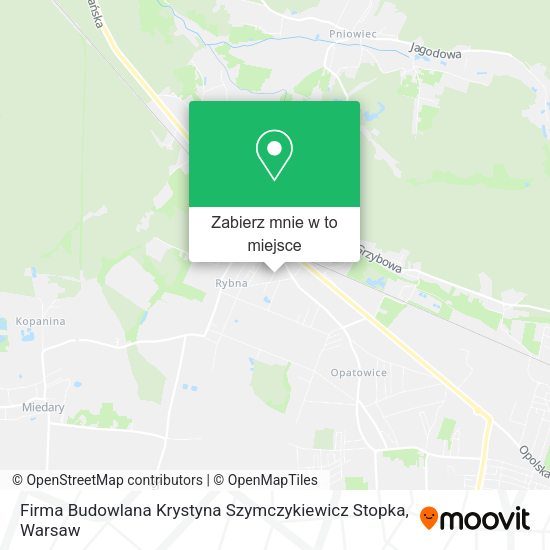 Mapa Firma Budowlana Krystyna Szymczykiewicz Stopka