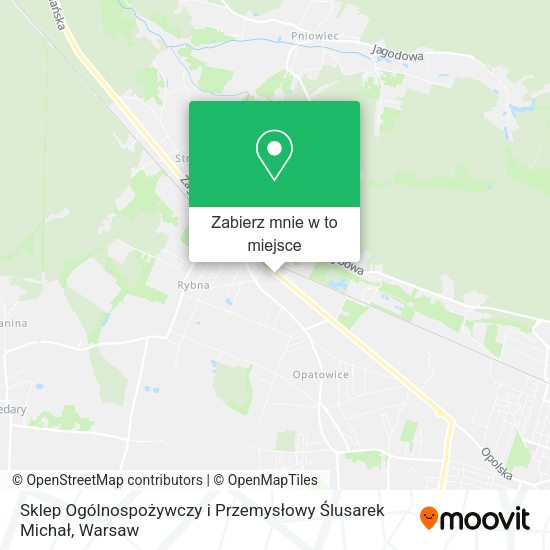 Mapa Sklep Ogólnospożywczy i Przemysłowy Ślusarek Michał