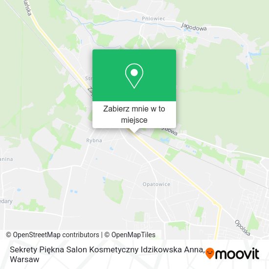 Mapa Sekrety Piękna Salon Kosmetyczny Idzikowska Anna