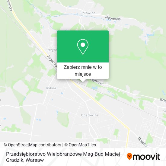 Mapa Przedsiębiorstwo Wielobranżowe Mag-Bud Maciej Gradzik