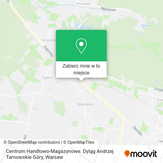 Mapa Centrum Handlowo-Magazynowe. Dyląg Andrzej Tarnowskie Góry