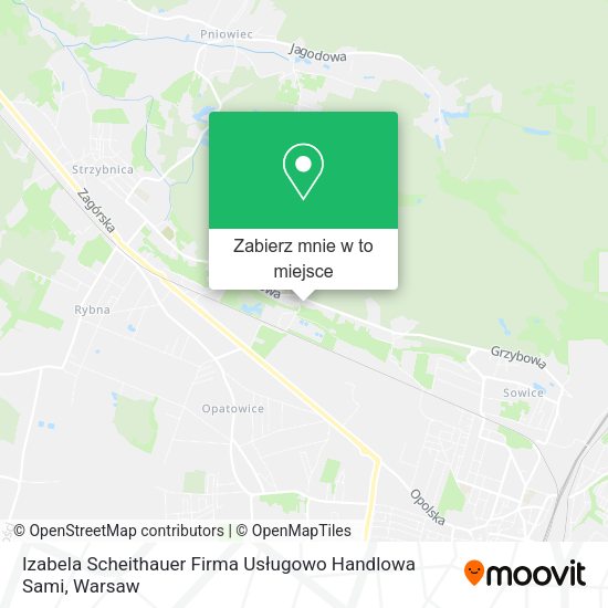 Mapa Izabela Scheithauer Firma Usługowo Handlowa Sami