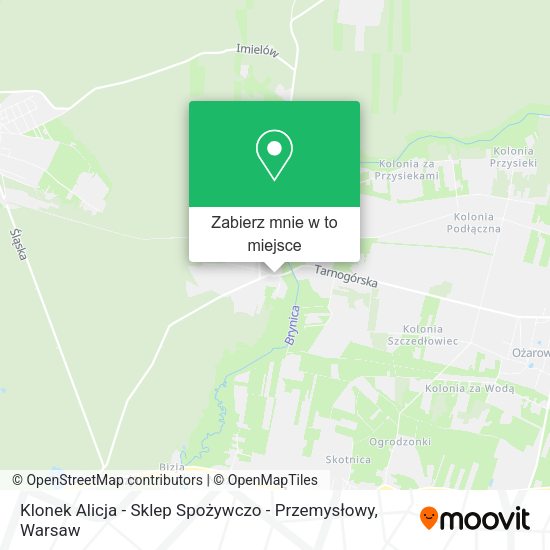 Mapa Klonek Alicja - Sklep Spożywczo - Przemysłowy