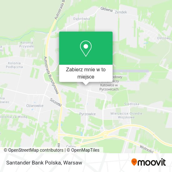 Mapa Santander Bank Polska