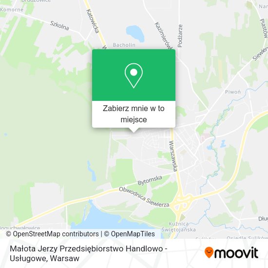 Mapa Małota Jerzy Przedsiębiorstwo Handlowo - Usługowe