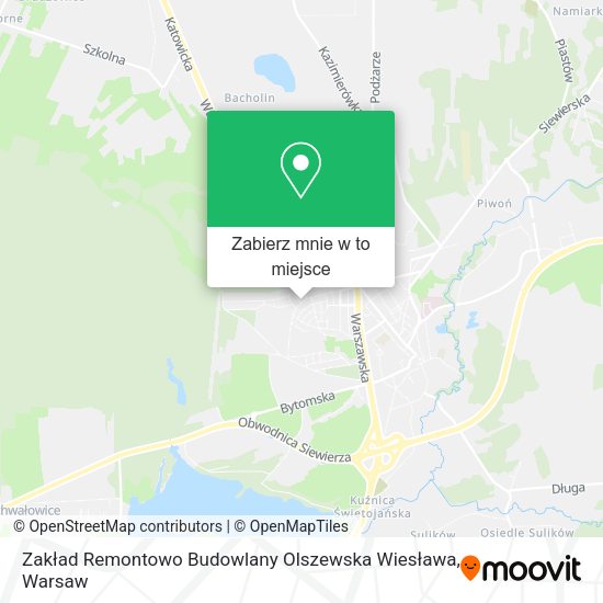 Mapa Zakład Remontowo Budowlany Olszewska Wiesława