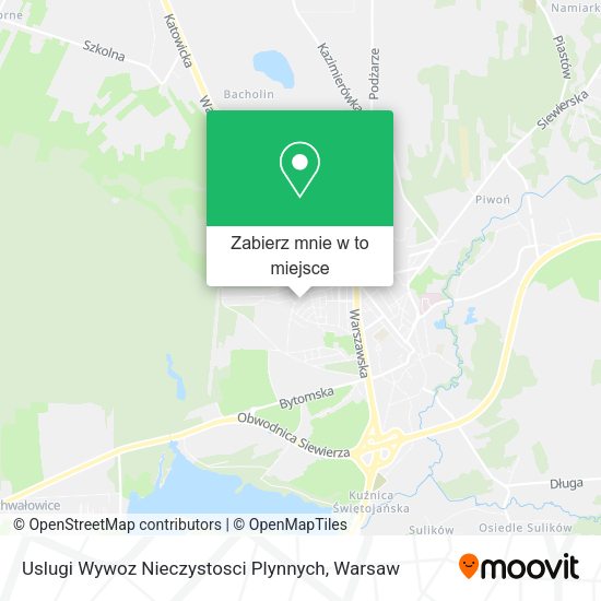 Mapa Uslugi Wywoz Nieczystosci Plynnych