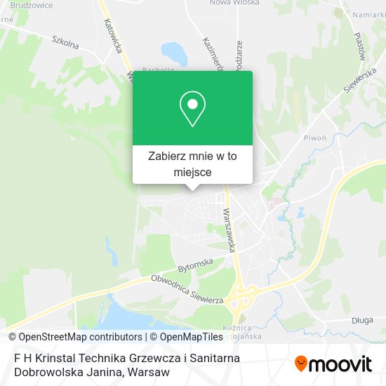 Mapa F H Krinstal Technika Grzewcza i Sanitarna Dobrowolska Janina