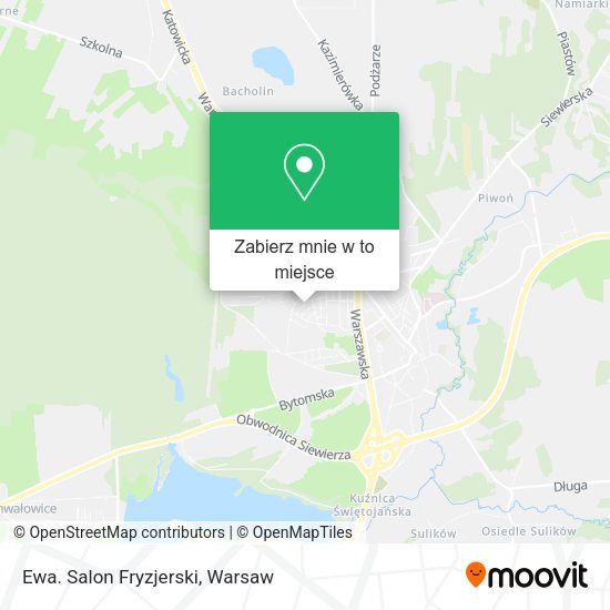 Mapa Ewa. Salon Fryzjerski