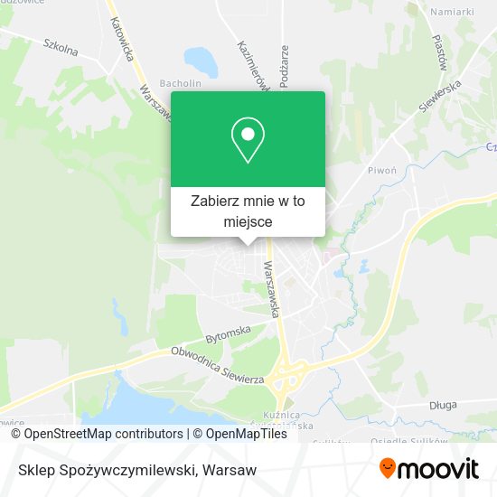 Mapa Sklep Spożywczymilewski