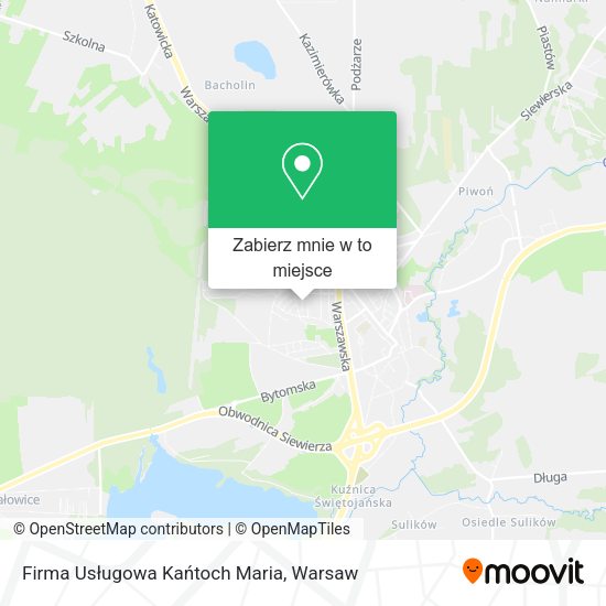 Mapa Firma Usługowa Kańtoch Maria