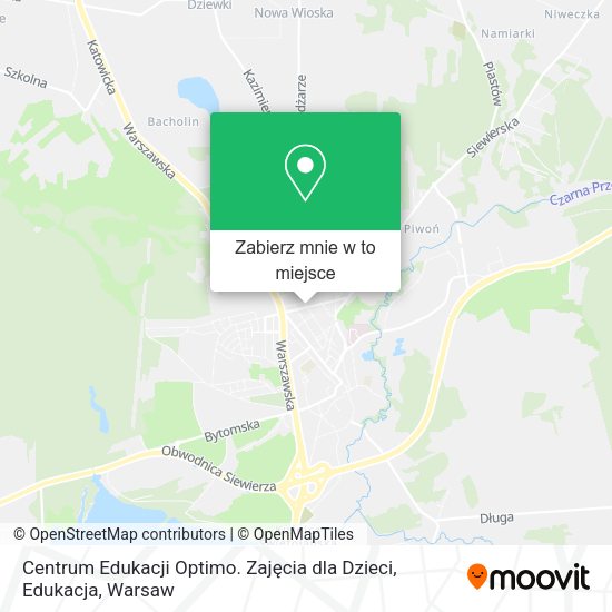 Mapa Centrum Edukacji Optimo. Zajęcia dla Dzieci, Edukacja