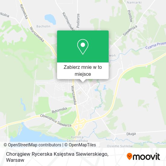 Mapa Chorągiew Rycerska Księstwa Siewierskiego