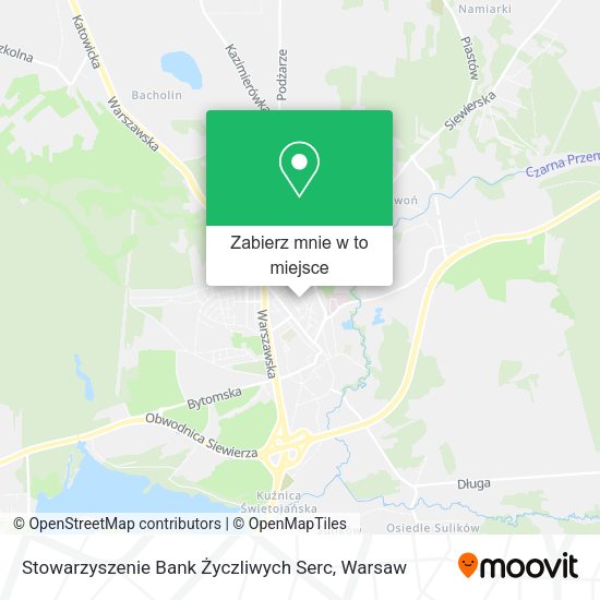 Mapa Stowarzyszenie Bank Życzliwych Serc