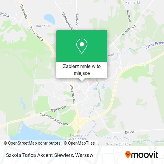 Mapa Szkoła Tańca Akcent Siewierz