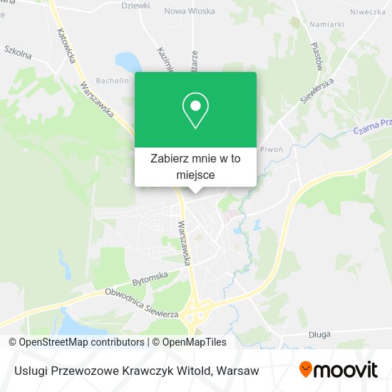 Mapa Uslugi Przewozowe Krawczyk Witold