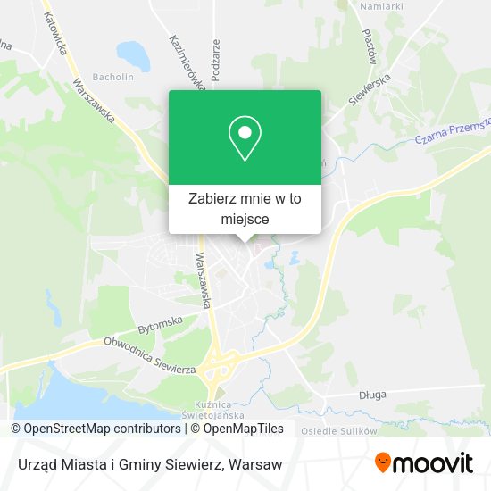 Mapa Urząd Miasta i Gminy Siewierz