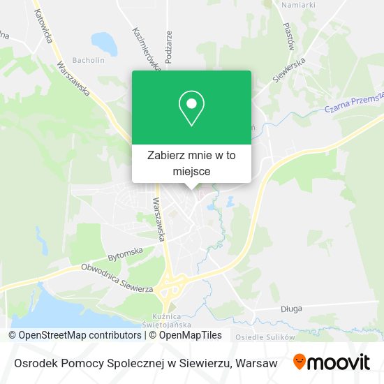 Mapa Osrodek Pomocy Spolecznej w Siewierzu