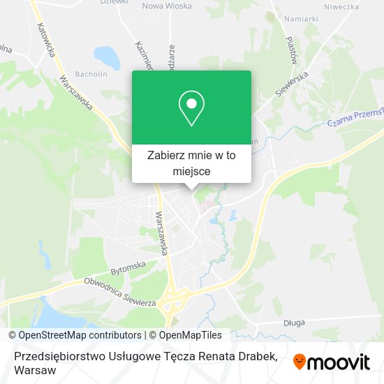 Mapa Przedsiębiorstwo Usługowe Tęcza Renata Drabek