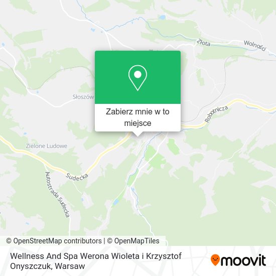 Mapa Wellness And Spa Werona Wioleta i Krzysztof Onyszczuk