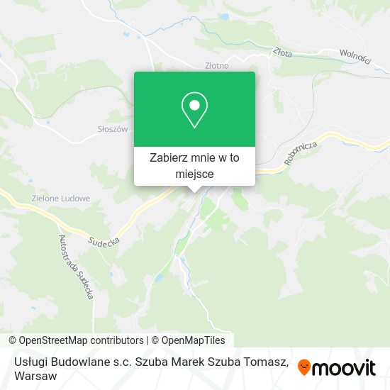 Mapa Usługi Budowlane s.c. Szuba Marek Szuba Tomasz