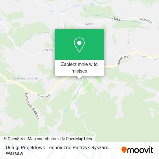 Mapa Usługi Projektowo Techniczne Pietrzyk Ryszard