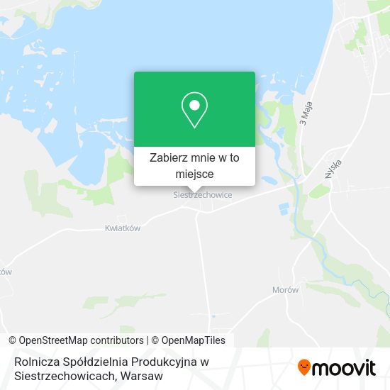 Mapa Rolnicza Spółdzielnia Produkcyjna w Siestrzechowicach