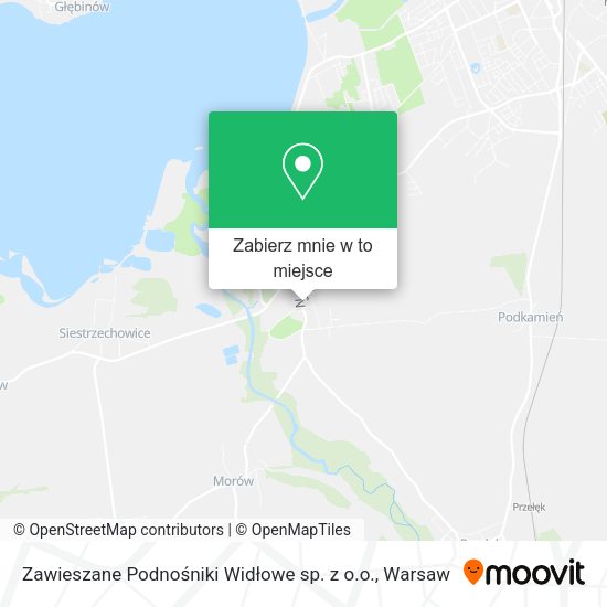 Mapa Zawieszane Podnośniki Widłowe sp. z o.o.