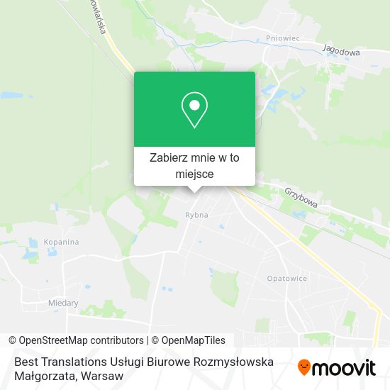 Mapa Best Translations Usługi Biurowe Rozmysłowska Małgorzata