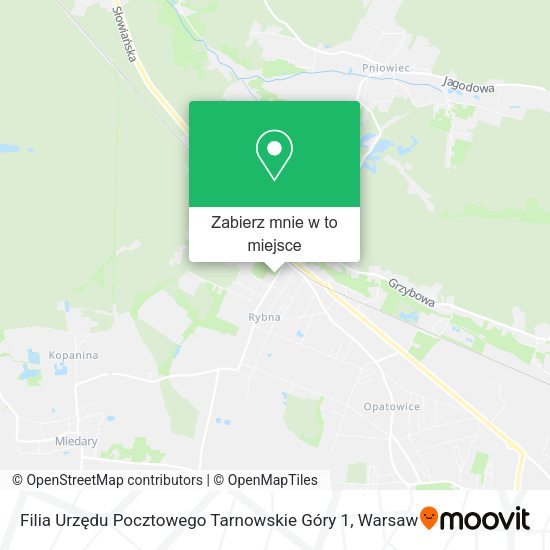 Mapa Filia Urzędu Pocztowego Tarnowskie Góry 1