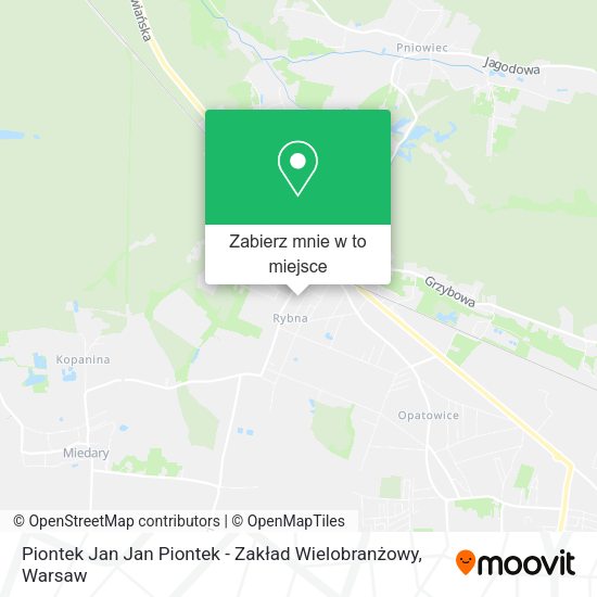 Mapa Piontek Jan Jan Piontek - Zakład Wielobranżowy