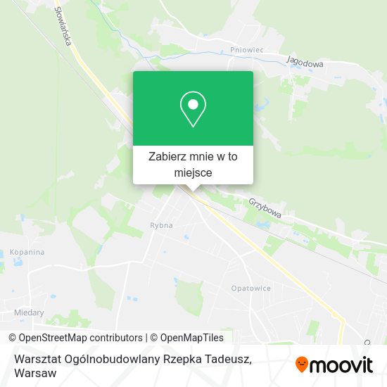 Mapa Warsztat Ogólnobudowlany Rzepka Tadeusz