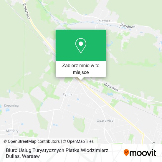 Mapa Biuro Uslug Turystycznych Piatka Wlodzimierz Dulias